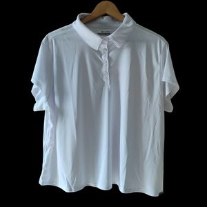 Columbia Tidal Tee Polo Crisp White Button Up Sz 2X